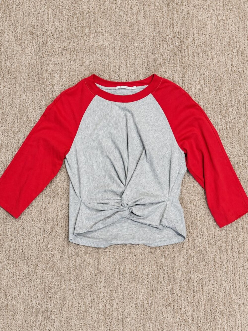 Alexander Wang Twist Front Baseball Tee Sx: L